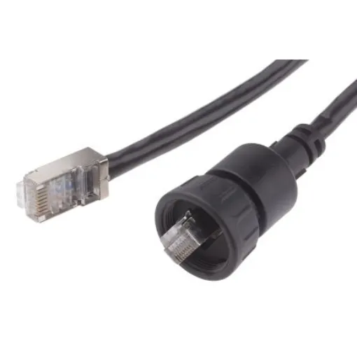 RS PRO, 2m Cat5e, Black RJ45 to Male RJ45 Male Unshielded, Terminated PVC Sheath - 1116737 product image