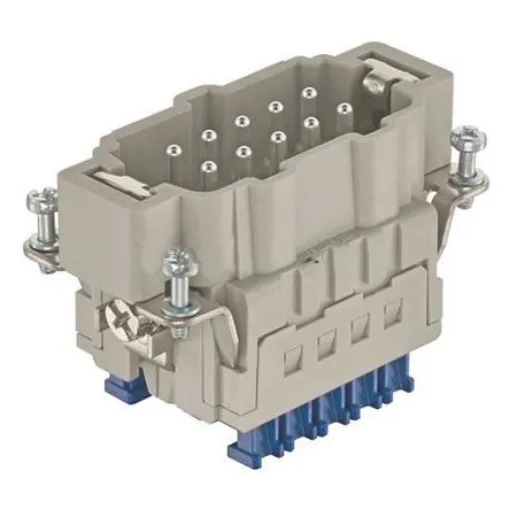 HARTING Heavy Duty Power Connector Insert, 16A, Male, Han ES Press Series, 10 Contacts - 09330102648 product image