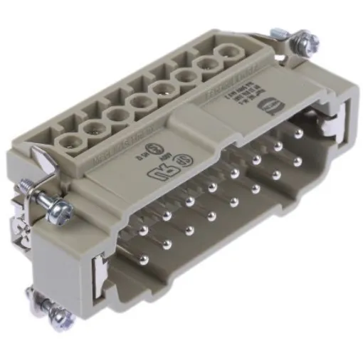HARTING Heavy Duty Power Connector Insert, 16A, Male, Han E Series, 16 Contacts - 09330162601 product image