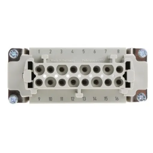 HARTING Heavy Duty Power Connector Insert, 16A, Female, Han E Series, 16 Contacts - 09330162701 product image