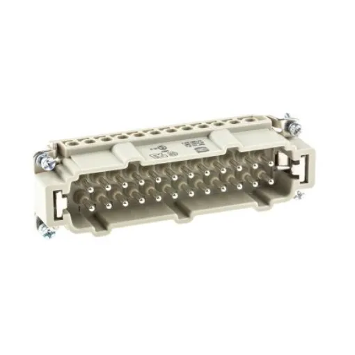 HARTING Heavy Duty Power Connector Insert, 16A, Male, Han E Series, 24 Contacts - 09330242601 product image