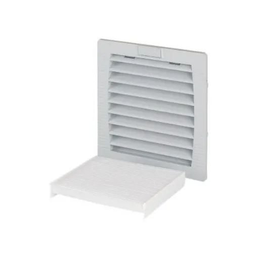 Eaton xEffect E-FAN Series Fan Filter for 125 x 125mm Fans, Plastic Filter, Plastic Frame, 145 x 145 x 26mm - 167300 EX-FILT2-55 product image