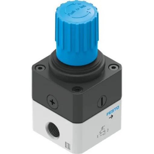 Festo G 1/4 Pneumatic Regulator - 1bar to 4bar, 1/4in, 12bar max. input, 159501 - LRP-1/4-4 product image