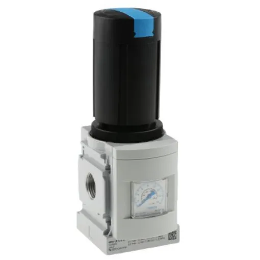 Festo G 1/2 Pneumatic Regulator - 0.5bar to 12bar, 1/2in, 14bar max. input, 529993 - MS6-LR-1/2-D7-AS product image