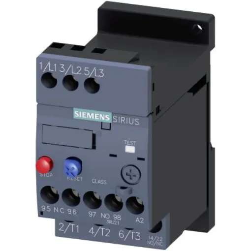 Siemens SIRIUS 3RU2 Thermal Overload Relay 1NO + 1NC, 1.25 A F.L.C, 3 A Contact Rating, 3P, SIRIUS - 3RU2116-0KB1 product image