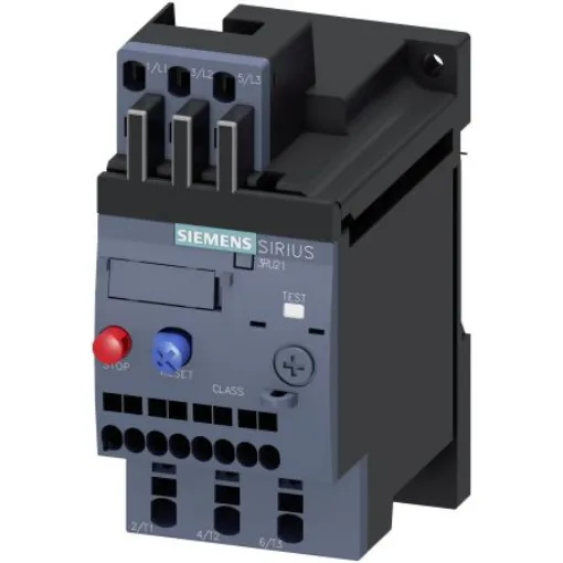 Siemens SIRIUS 3RU2 Thermal Overload Relay 1NO + 1NC, 5 A F.L.C, 3 A Contact Rating, 3P, SIRIUS - 3RU2116-1FC1 product image