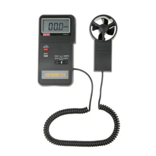 RS PRO AVM-01 Vane Anemometer, 45m/s Max, Measures Air Velocity - 1232202 product image