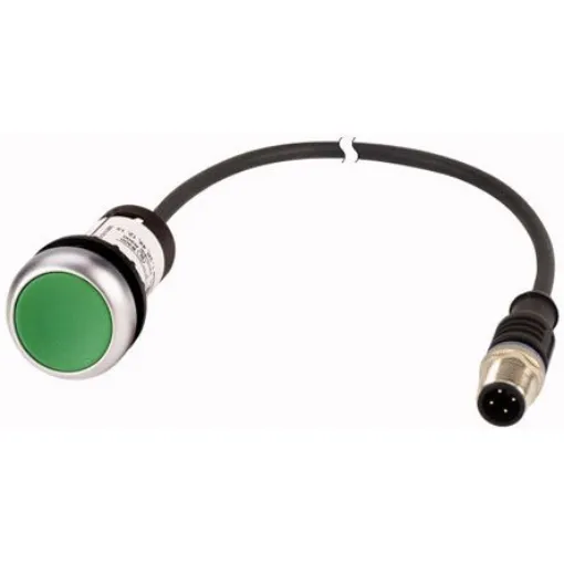 Eaton C22 Series Push Button, Panel Mount, 22mm Cutout, SPST, IP67, IP69K - 181041 C22-D-G-K10-P5 product image