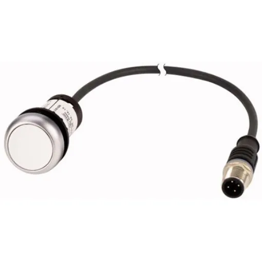 Eaton C22 Series Push Button, Panel Mount, 22mm Cutout, SPST, IP67, IP69K - 181047 C22-D-W-K10-P5 product image