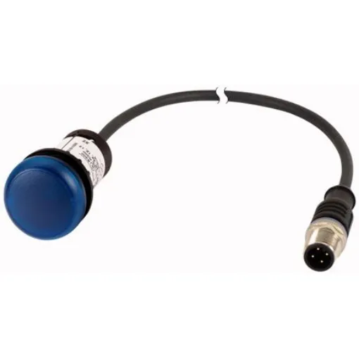 Eaton, C22, Panel Mount Blue LED Indicator, 22mm Cutout, IP67, IP69K, Round, 24V ac/dc - 181619 C22-L-B-24-P3 product image