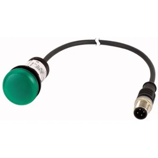 Eaton, C22, Panel Mount Green LED Indicator, 22mm Cutout, IP67, IP69K, Round, 24V ac/dc - 181620 C22-L-G-24-P3 product image