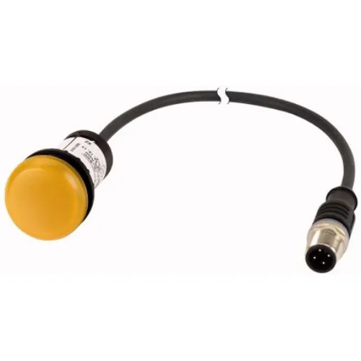 Eaton, C22, Panel Mount Yellow LED Indicator, 22mm Cutout, IP67, IP69K, Round, 24V ac/dc - 181623 C22-L-Y-24-P3 product image