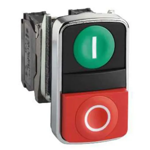 Schneider Electric Harmony XB4 Series Push Button, Panel Mount, 22mm Cutout, SPDT, IP67, IP69K - XB4BL73415 product image