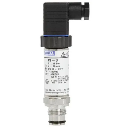 WIKA IS-3 Series Pressure Sensor, 0bar Min, 1bar Max, Analogue Output - 46879362 product image