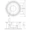 Victoria Spa Sumatra D248 mm ingebouwde ronde jacuzzi voor 6 personen product image