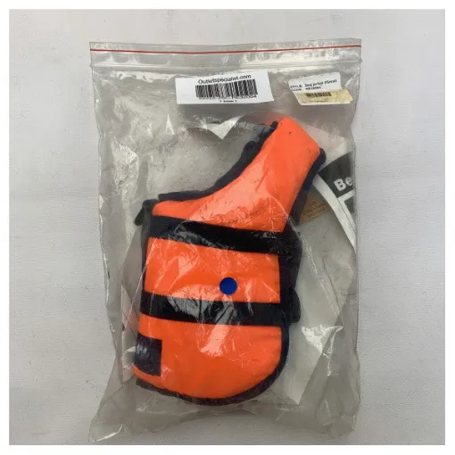 Picture of Dog Life Jacket XS - High Visibility Orange Swim Vest for Small Dogs up to 4kg