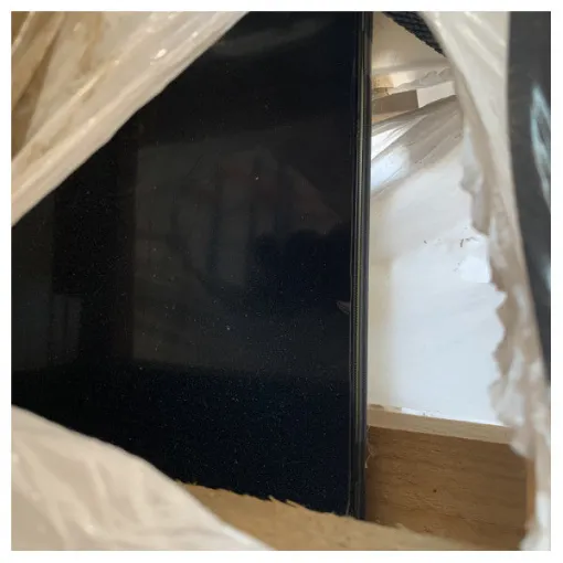 Picture of Hard Glass black glass room divider 178 x 134 cm