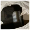 Picture of Hard Glass black glass room divider 178 x 134 cm