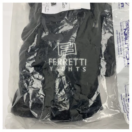 Picture of Ferretti A3 D450 mm black fender cover with Ferretti logo - 395259