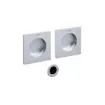 Picture of Olivari D129-CO Square Door Handle in Matte Chrome set