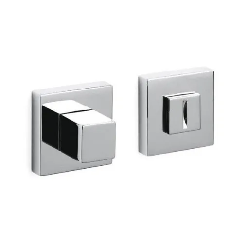 Picture of Olivari Square Bathroom Door Latch Cubo H136V6 Corrosion Resistant set