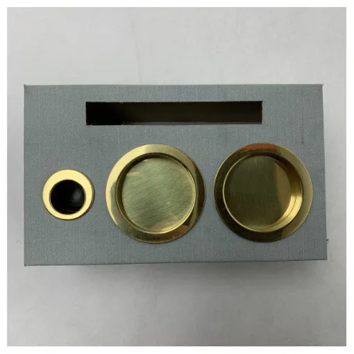 Picture of Wurth gold | brass door lock kit - 0695.320.021