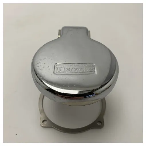 Picture of <p>Marine Grade Chrome Metal Connector Cover for Marechal DSN6 – Corrosion Resistant Electrical Connector Protection</p>