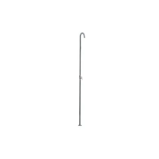 Picture of <div>Elka Floor-standing stainless steel outdoor shower column with mixer cartridge and microblower - 7085</div>