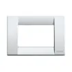 Picture of <div>Classic Vimar Matte Silver Metal 3-Gang Marine Electrical Switch Plate - 16733.21.02</div>