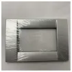 Picture of <div>Classic Vimar Matte Silver Metal 3-Gang Marine Electrical Switch Plate - 16733.21.02</div>