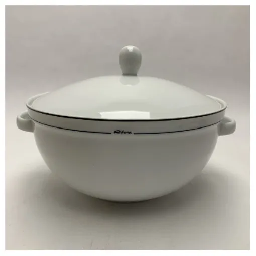 Picture of Riva High-Quality Porcelain Marine Tureen with Lid - Durable Nautical Serving Dish for Ships and Boats