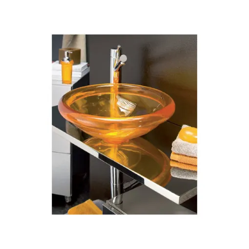Picture of Regia Gloss Marine Sink D400 mm x 120 mm - Durable Glossy Red Ice Luc Plastic Basin for Boats and Yachts