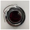 Picture of Cantalupi Chrome Brass Spotlight with Red Glass - 12-24V, Weatherproof Boat Light by Cantalupi