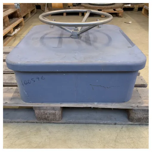 Picture of Heavy Duty 600x600mm Steel Marine Hatch Cover with Weatherproof Seal and Easy Handwheel Mechanism