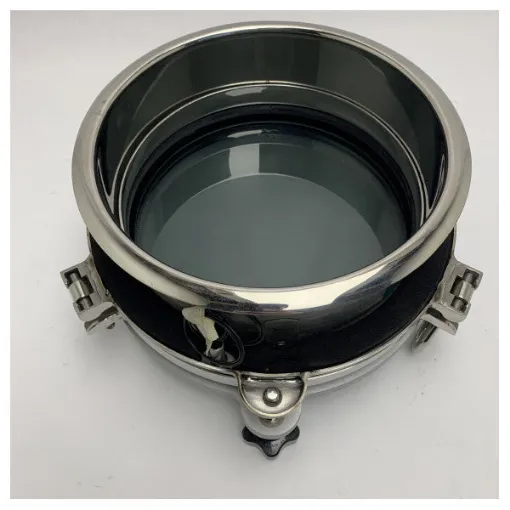 Picture of SCM Stainless Steel Marine Porthole with flood hatch D200mm - S00296.05.AV