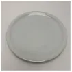 Picture of CRN Durable Marine Porcelain Dinner Plate with Chrome Rim - 24 cm, Waterproof and Dishwasher Safe