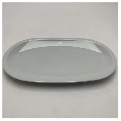 Picture of <div>Oval Ceramic Tray 35 cm with Chrome Finish and CRN Logo – Durable Marine Serving Tray for Boats and Yachts</div>