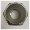 Picture of 2 Inch Chrome Plated Brass Marine Drain Fitting - Durable Corrosion Resistant Sea Water Drain
