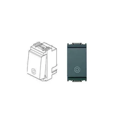 Picture of Vimar 16080 IDEA 1P NO 10A push general symbol grey - 16080