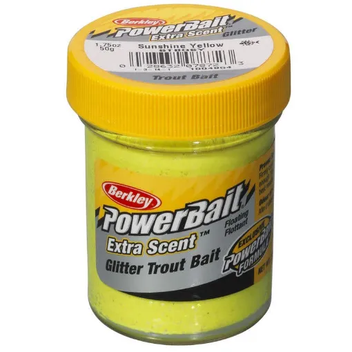 Picture of Berkley Powerbait Biodegradable Sunshine Yellow Trout Bait