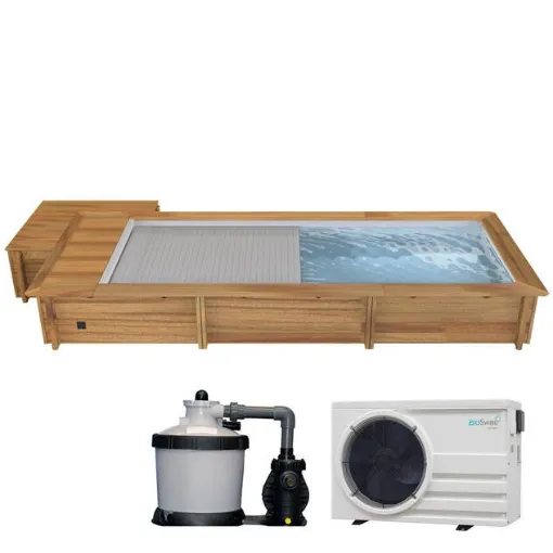 Picture of Urban Pool 6m x 2.5m x 1.33m with Automatic Cover. Heating. Sand Filter and Box