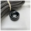 Picture of Lancelin Black-Grey Marine Rope 1551A3346Y - Durable, Saltwater Resistant Nautical Rope with Aluminum Ring
