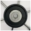 Picture of Allpa Black Leather Steering Wheel for Marine Boats - Durable Stainless Steel Spokes, Weather Resistant - NL7360/01