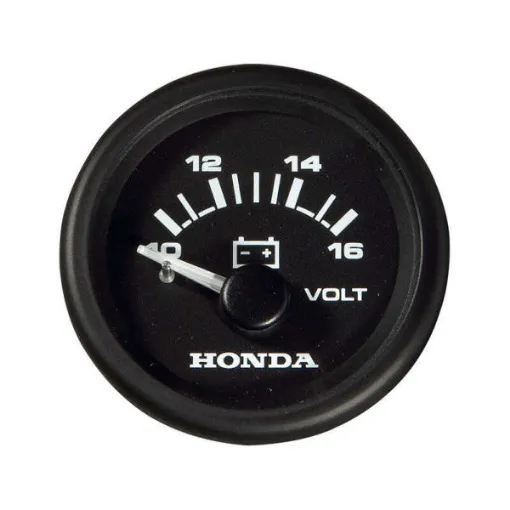 Picture of Honda Marine Analog Voltmeter 10-16V for Battery Monitoring - Durable Boat Voltage Meter - 72381F