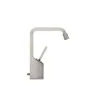 Picture of Gessi Rettangolo XL Black Basin Mixer Tap Spares 26107.299 with Stainless Steel Flexible Hoses