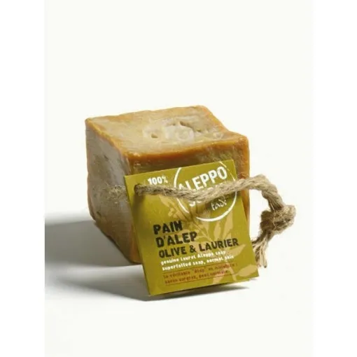 Picture of Alep Soap Cube 100g with Rope Tade