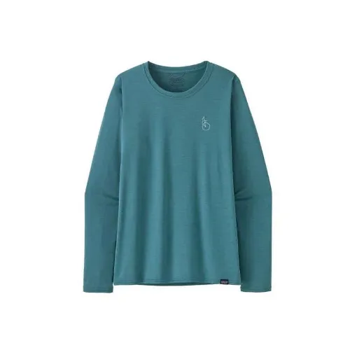 Picture of Patagonia Women's Cap Cool Daily Graphic T-Shirt - Waters Swelldrifter: Abundant Blue X-dye