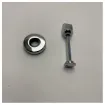 Picture of Olivari Chrome Door Latch with Rosette H107/R6 - Durable Marine-Grade Brass Hardware