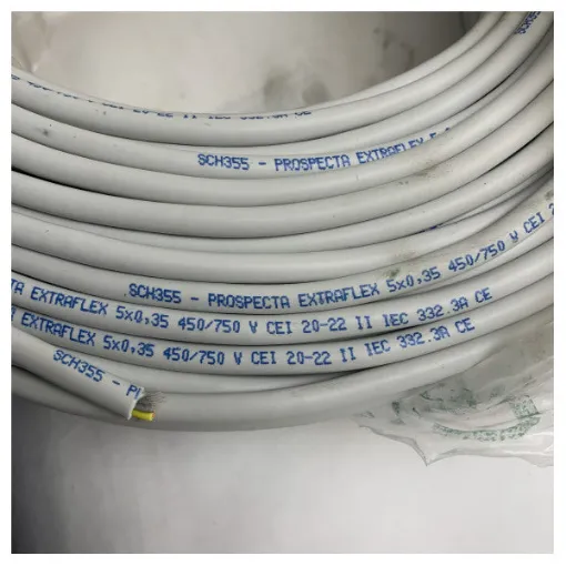 Picture of <p>Prospecta SCH355 5-Core 0.35mm Flexible Marine Electrical Cable - Durable PVC, Moisture and Salt Resistant for Ship Installations</p>