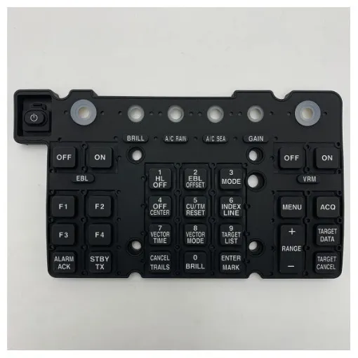 Picture of Furuno X-Band Radar Rubber Key Replacement - Durable Marine-Grade Control Panel Cover